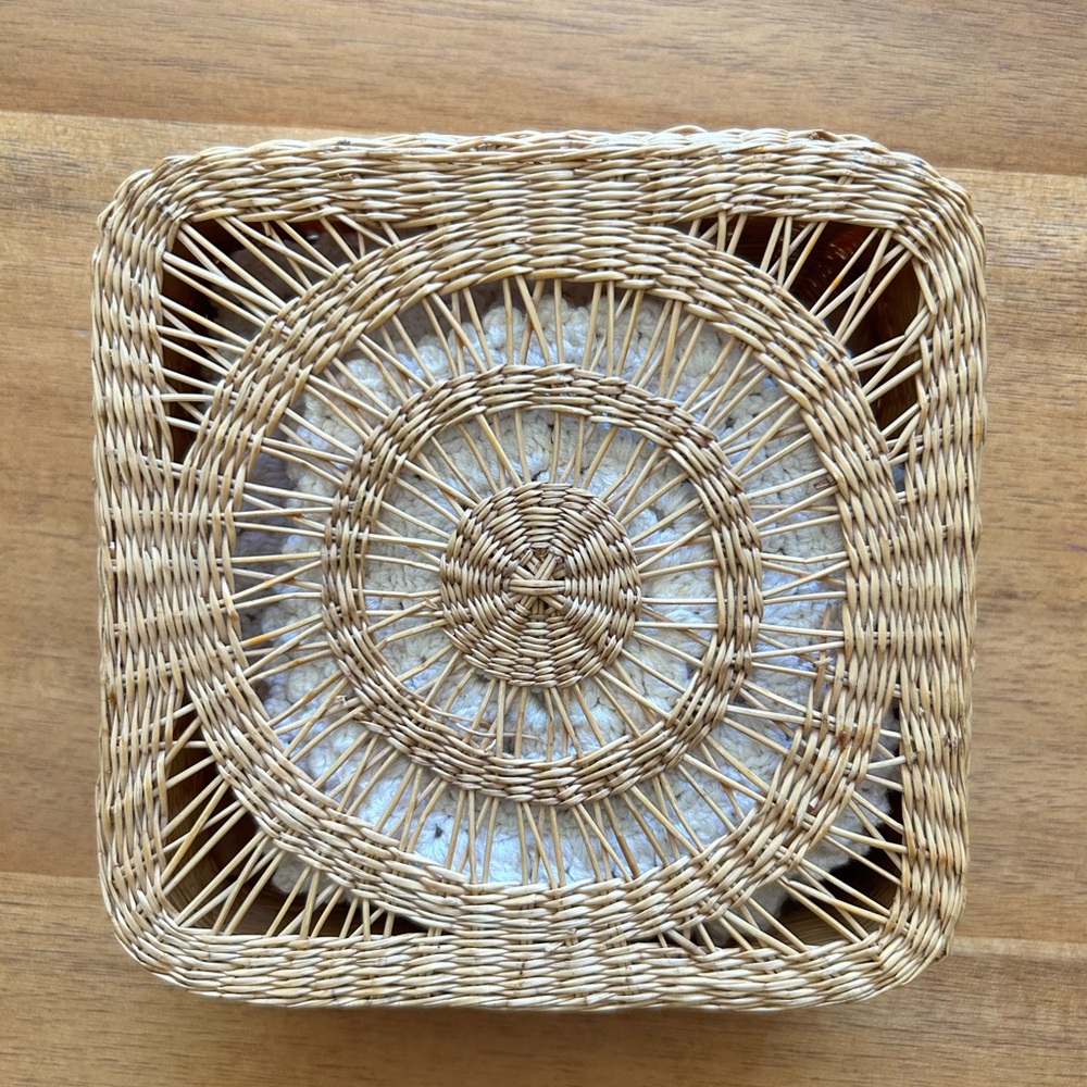 Vintage Woven Crochet Coasters